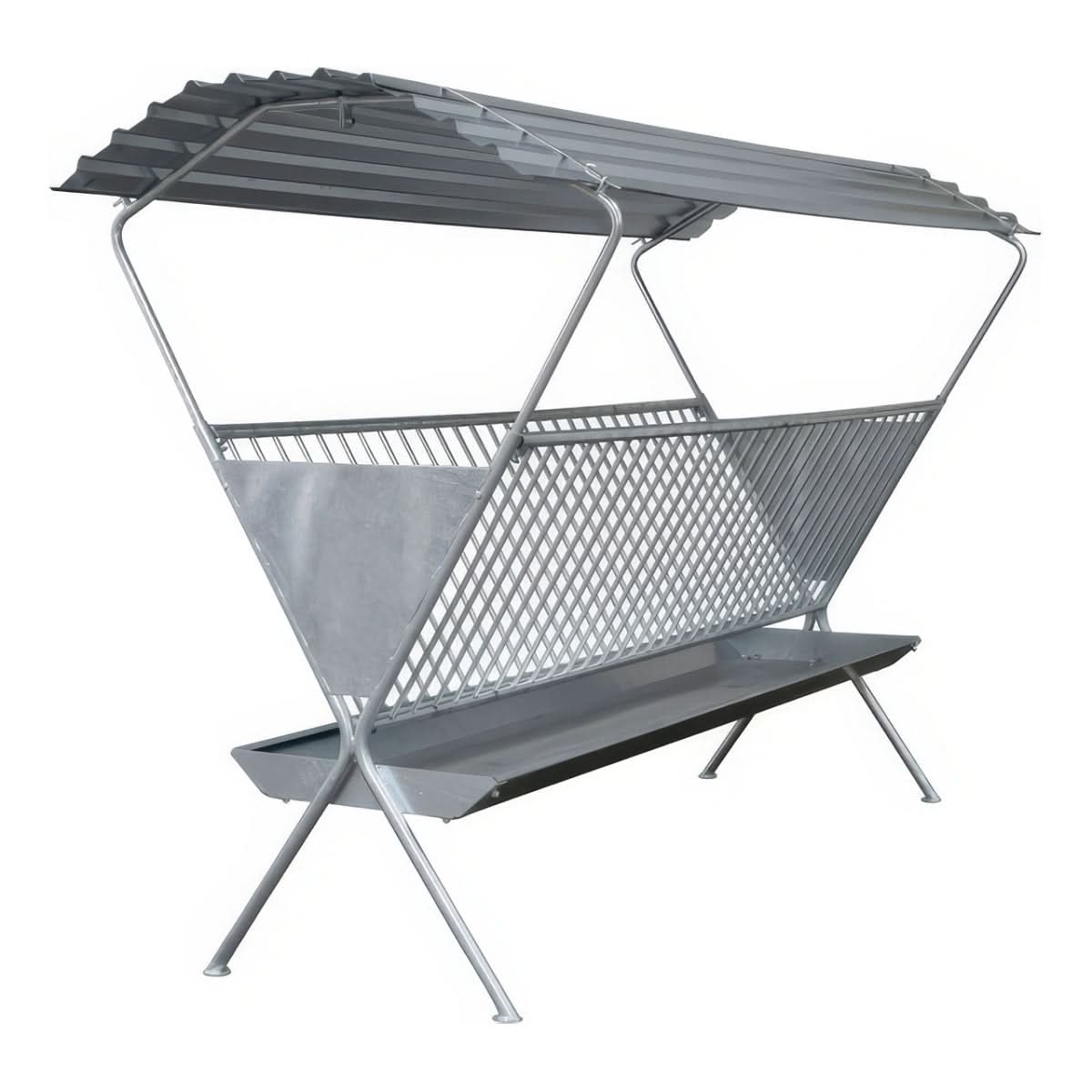 Iesle cu acoperis pentru hranirea animalelor domestice sau salbatice (oi, capre, caprioare, vitzei)