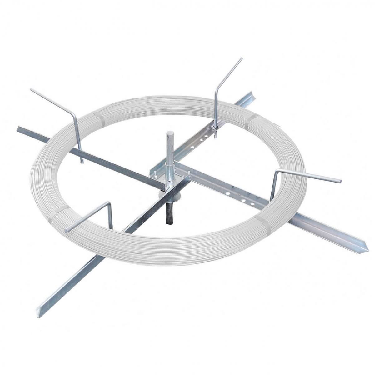 Derulator pentru usurarea lucrului cu rolele de sarma