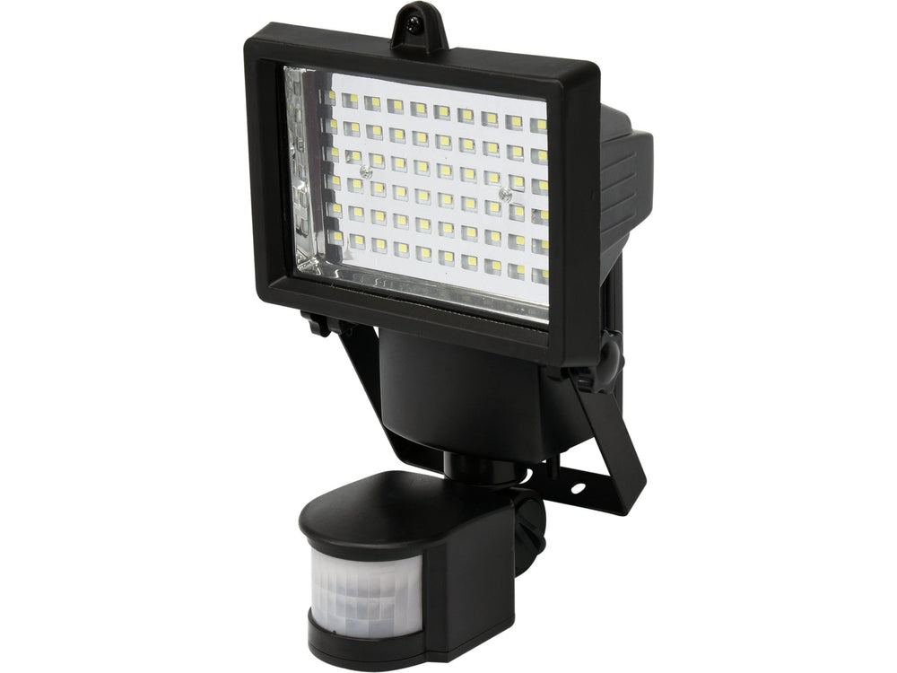 Reflector LED cu senzor de miscare, incarcare solara – 4W, IP44
