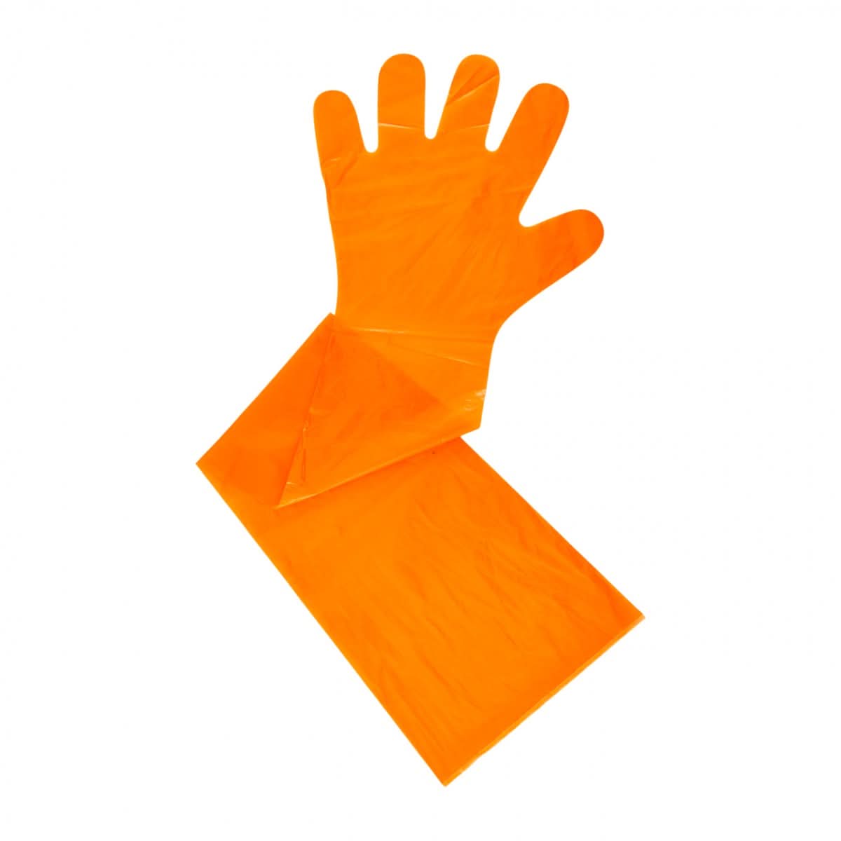 Manusi veterinare lungi de unica folosinta, polietilena, 95 cm, 100 bucati