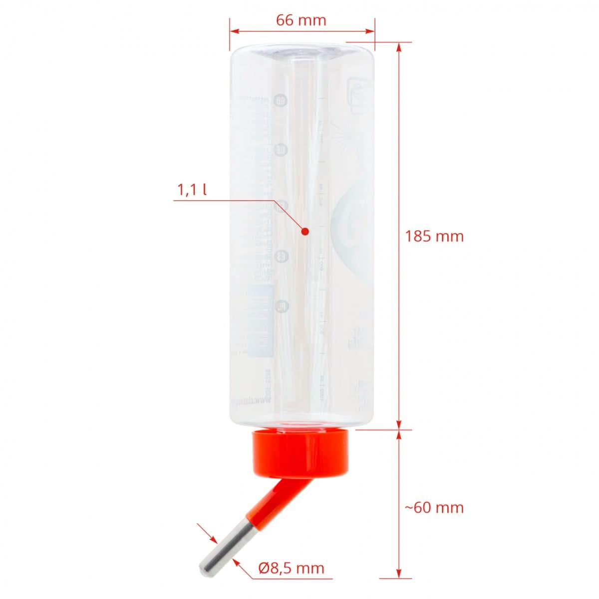 Adapatoare cu recipient plastic, varf inoxidabil, cu bila dubla. 