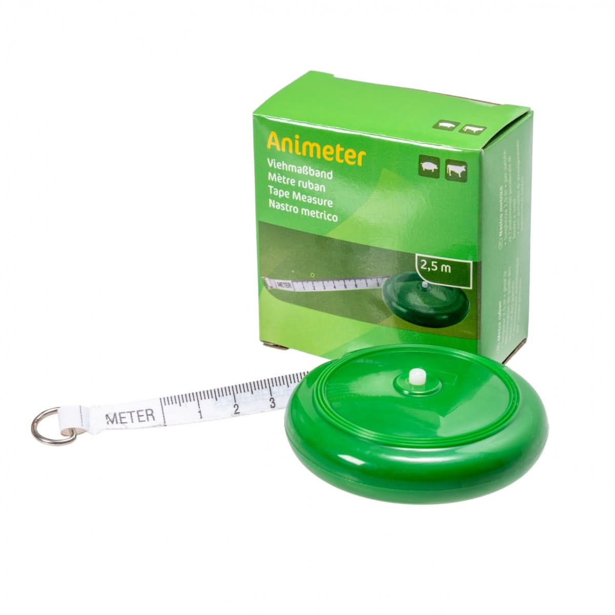 Ruleta pentru masurarea greutatii si lungimii animalelor, 2,5 m