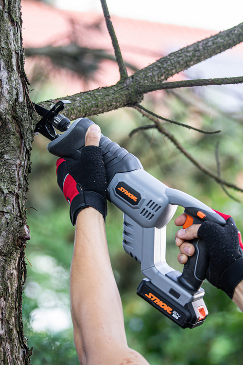 Fierastrau Sabie STHOR 20V, 1x2Ah, Portabil, Pentru Lemn si Metal