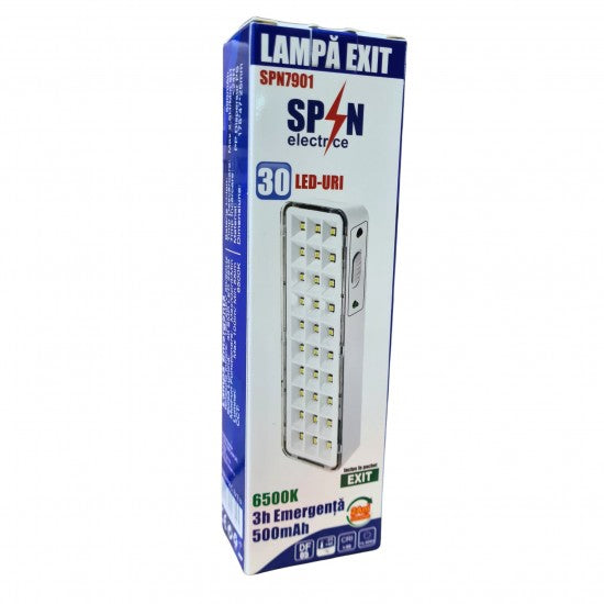 Lampa EXIT LED 30 LED-uri, 4W, 205x65x35 mm