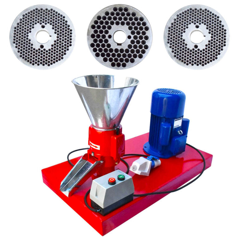 Granulator Furaje ZEP Eurogran 120, Motor 3 kW, 220V, 3 Matrite Incluse, Capacitate 100 kg/ora