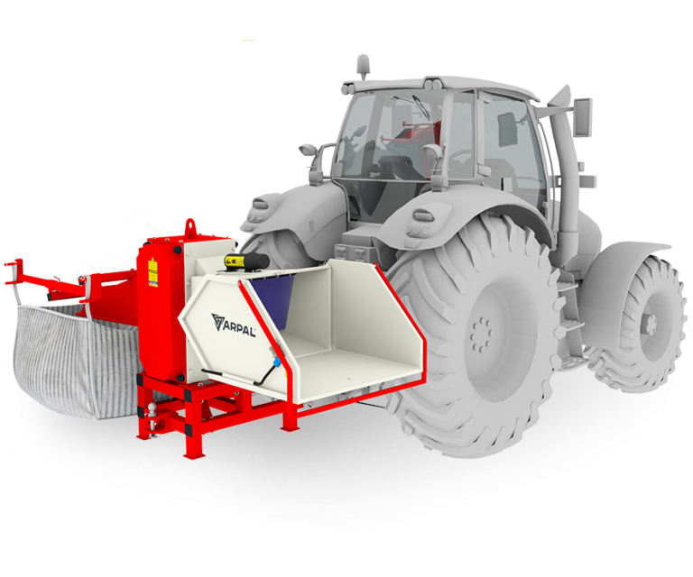 Tocator crengi ZEP AM-200 PTO, diametru max 200 mm, 130 CP, 14 m3/h, 6 cutite, acționare PTO