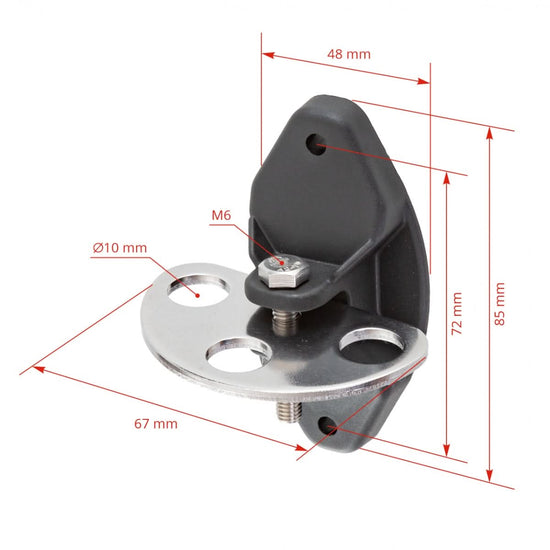 Izolator permanent poarta gard electric, set 2 buc, accesibil din 3 directii