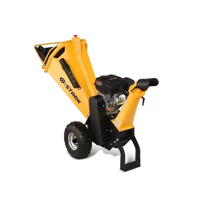 Tocator crengi STARK-650 cu motor Loncin 6.5CP, diametru max 80 mm, tambur rotativ, 2 cutite reversibile, productivitate 2 mc/ora