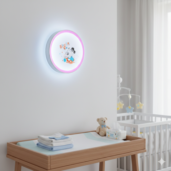 Plafoniera LED copii SLEEP 24W, Ø380x110 mm, 6500K
