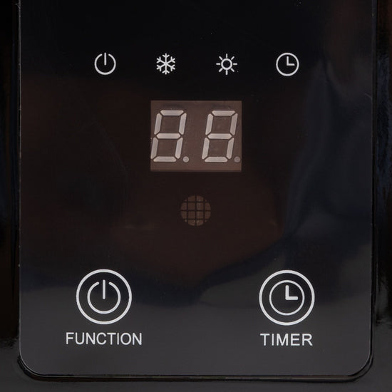 Aeroterma de perete BÖHM BH2000BL, 1000–2000 W, cu display digital, telecomanda si timer 12h, pentru 20–25 m²