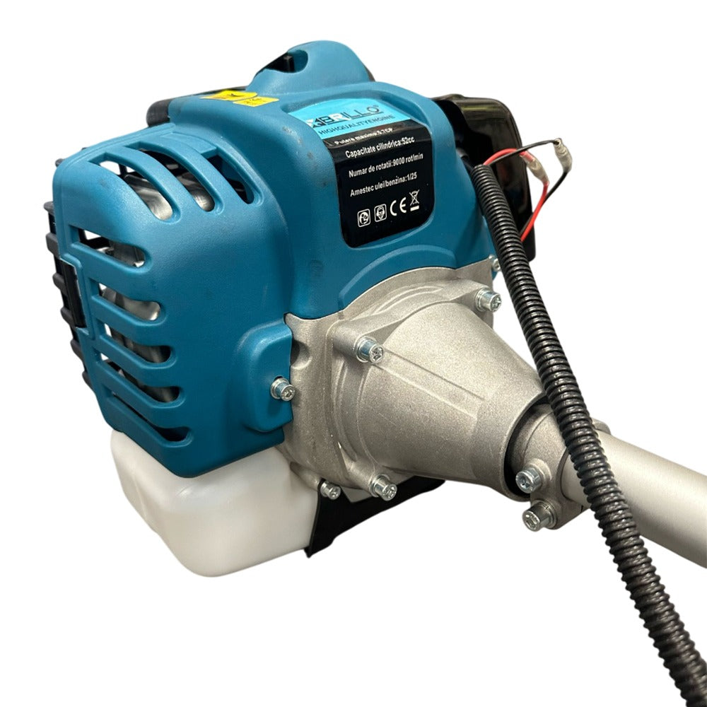 Motocoasa pe benzina Brillo BR-M4200, 5.7CP, 52cc, 7 accesorii incluse, motor 2 timpi