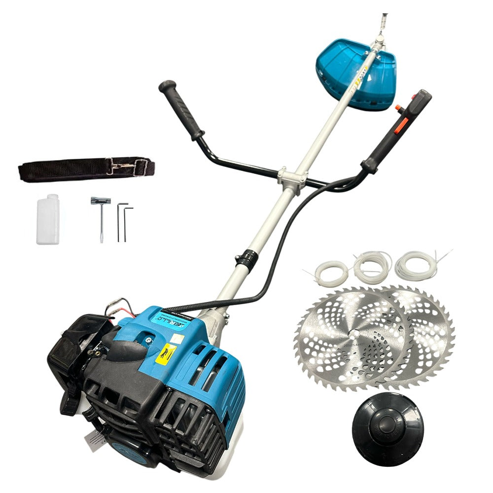 Motocoasa pe benzina Brillo BR-M4200, 5.7CP, 52cc, 7 accesorii incluse, motor 2 timpi