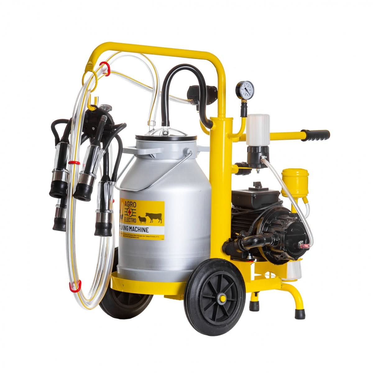 Aparat de muls vaci, cu 1 bidon aluminiu 25 litri, eco