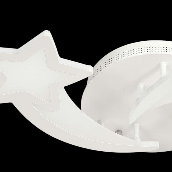Lustra LED Dimabila Stea, 62W, 3 Brate, 3 Culori + IR