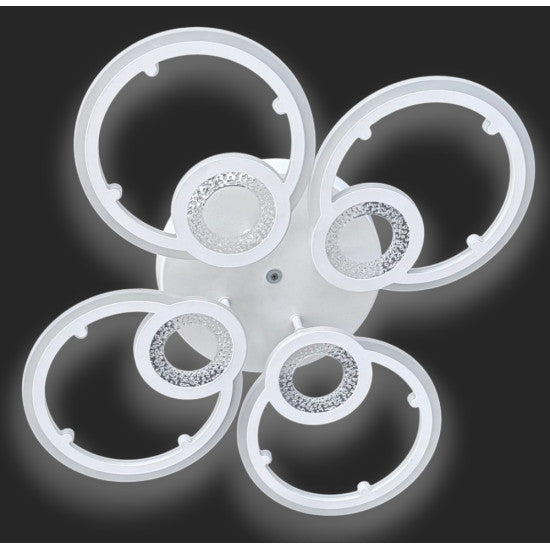 Lustra LED Juno, 96W, 8 Brate, 560x85mm, 3 Culori + IR