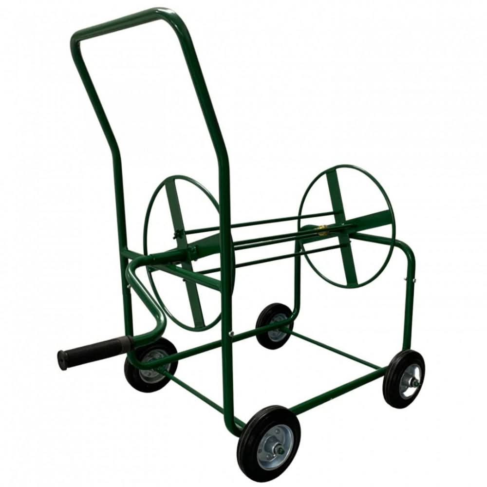 Carucior tambur furtun gradina VivaTechnix Premium VMD-1056, 4 roti, capacitate 100 m, fabricat in Romania