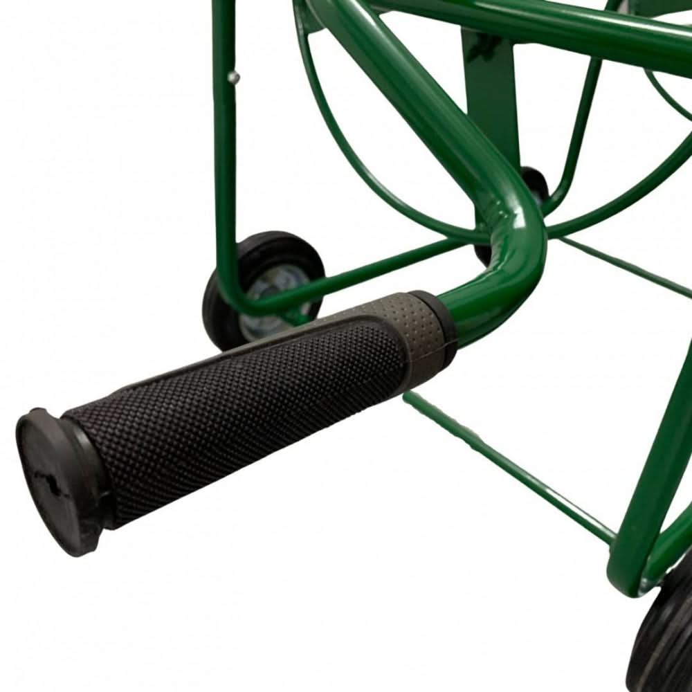 Carucior tambur furtun gradina VivaTechnix Premium VMD-1056, 4 roti, capacitate 100 m, fabricat in Romania