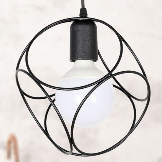 Lustra Selanik, 1xE27, 60W, 70x20cm, Negru