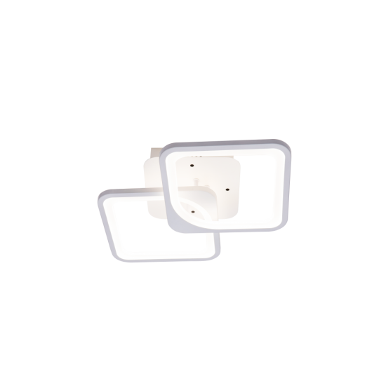 Lustra LED Patrata 50W, 2 Brate, 3 Culori, IR, 550x115 mm