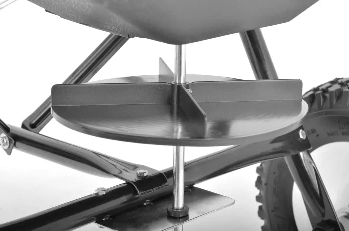 Masina de imprastiat sare si nisip ZEP MI-60, manuala, 60L, 56 kg, raza 4 m, roti pneumatice