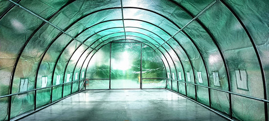 Solar gradina 10x3x2 m ZEP PRO, folie polietilena 180 g/mp, structura otel galvanizat, rezistent UV