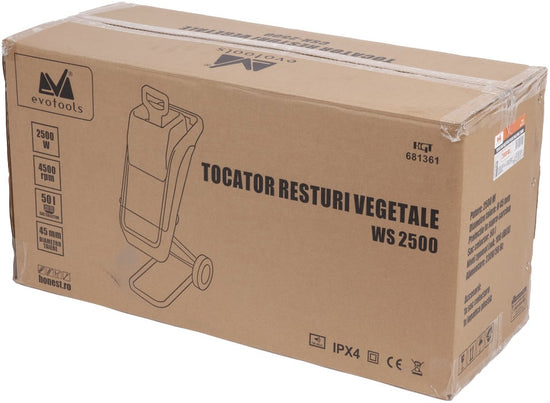 Tocator Resturi Vegetale EVOTOOLS WS2500, 2600 W, 45 mm
