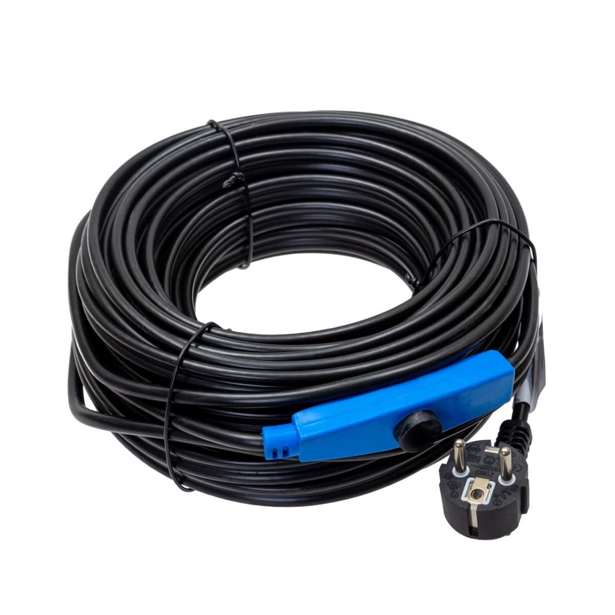 Cablu anti-inghet conducte 24 m cu termostat, 230V, IPX7, 384W