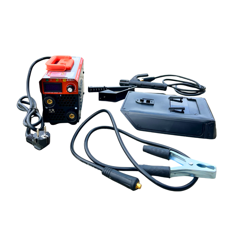 Aparat sudura ZEP ES002, 250A, Invertor MMA, electrod 1.6–5 mm, 12 KVA, conector 16-25