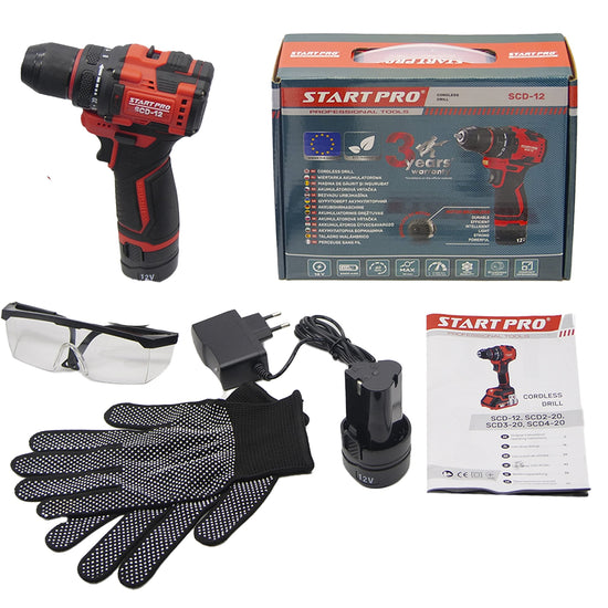 Masina de gaurit si insurubat StartPro SCD-12 BRUSHLESS, 40Nm