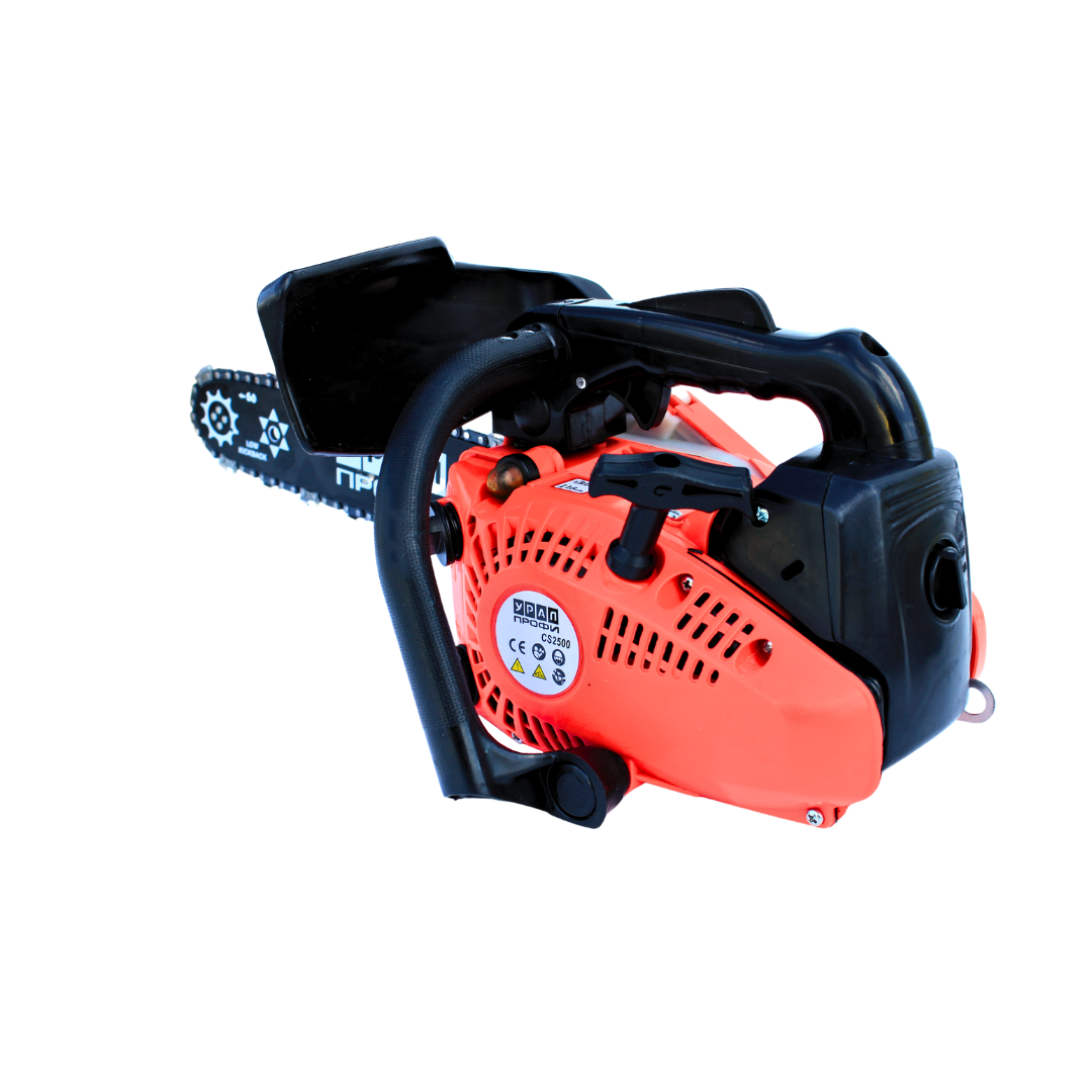 Drujba pe benzina URAL CS2500, 1.5 CP, lama 25 cm, ungere automata, 2 lanturi incluse