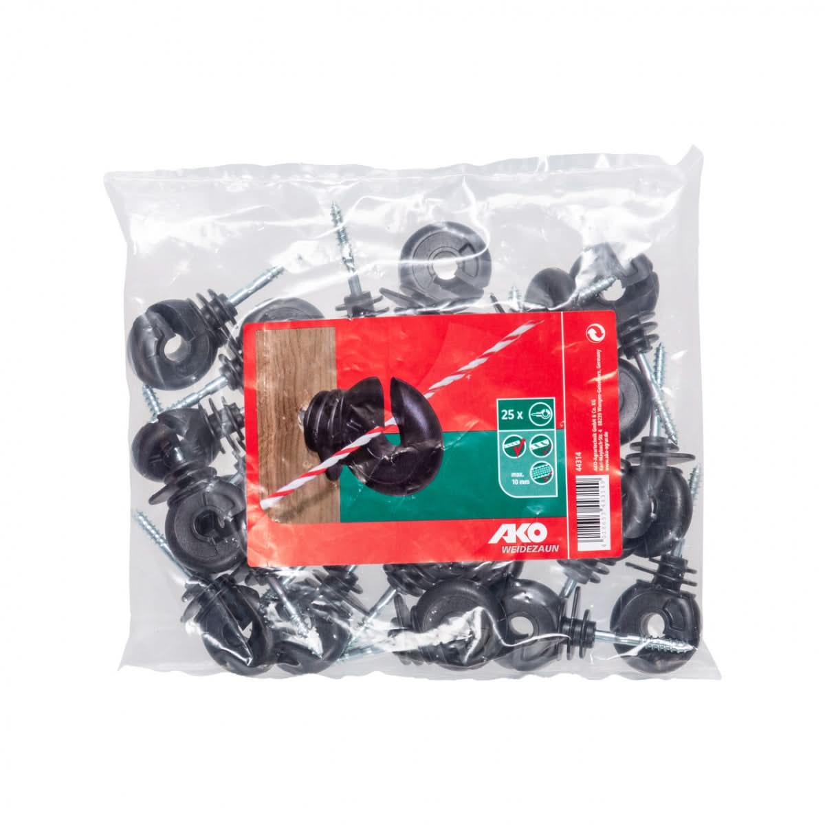 Izolator Inelar Ranforsat pentru Gard Electric - 25 Buc./Pachet