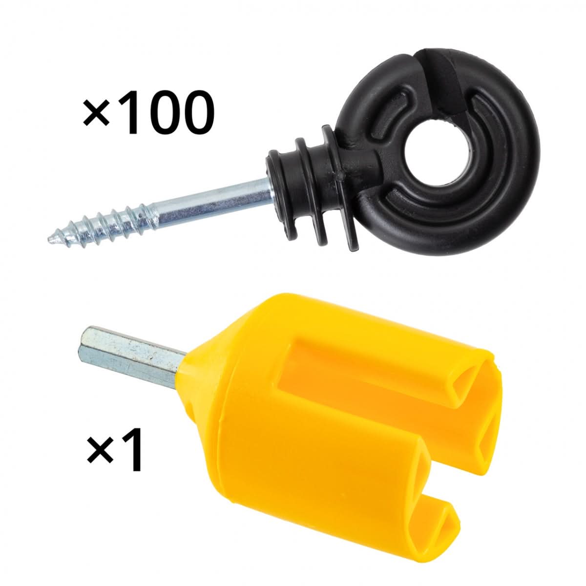 Izolator pentru Gard Electric - 100 Buc./Cutie + Cadou Dispozitiv de Înfiletare