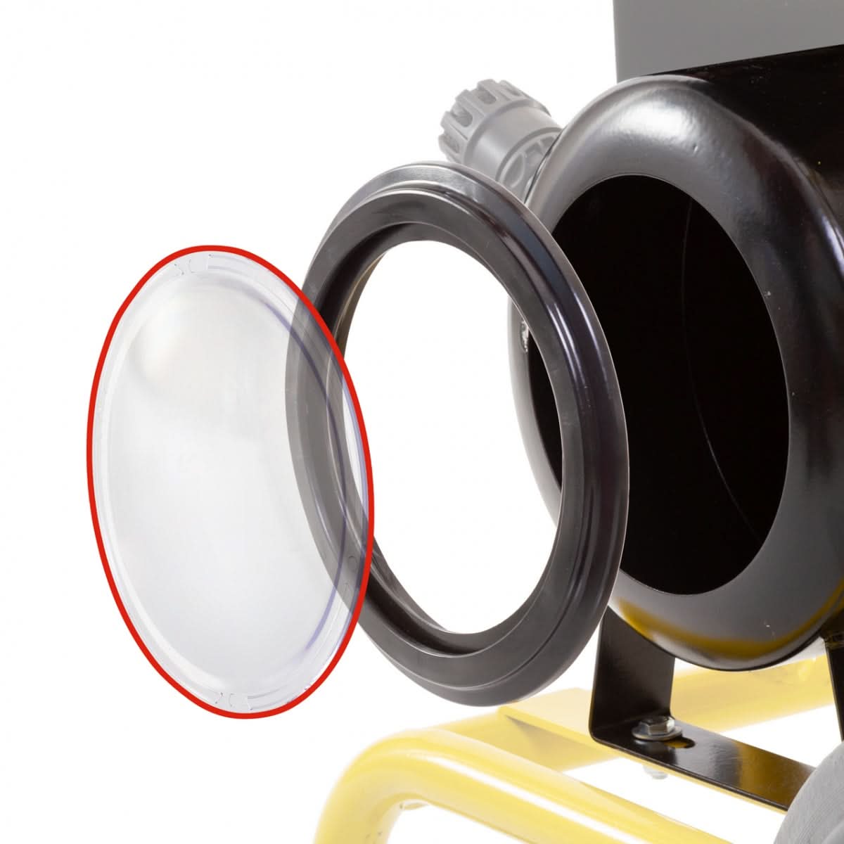 Capac transparent pentru rezervor de vid