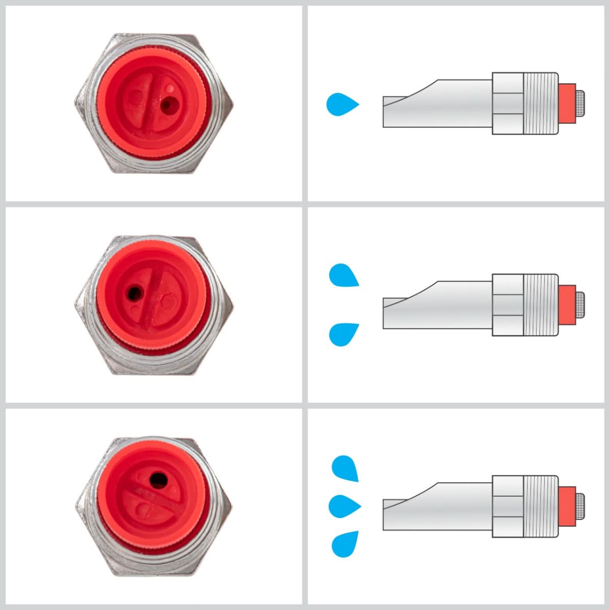 Suzeta cu filet 1/2" pentru purcei, cu tija de actionare din inox