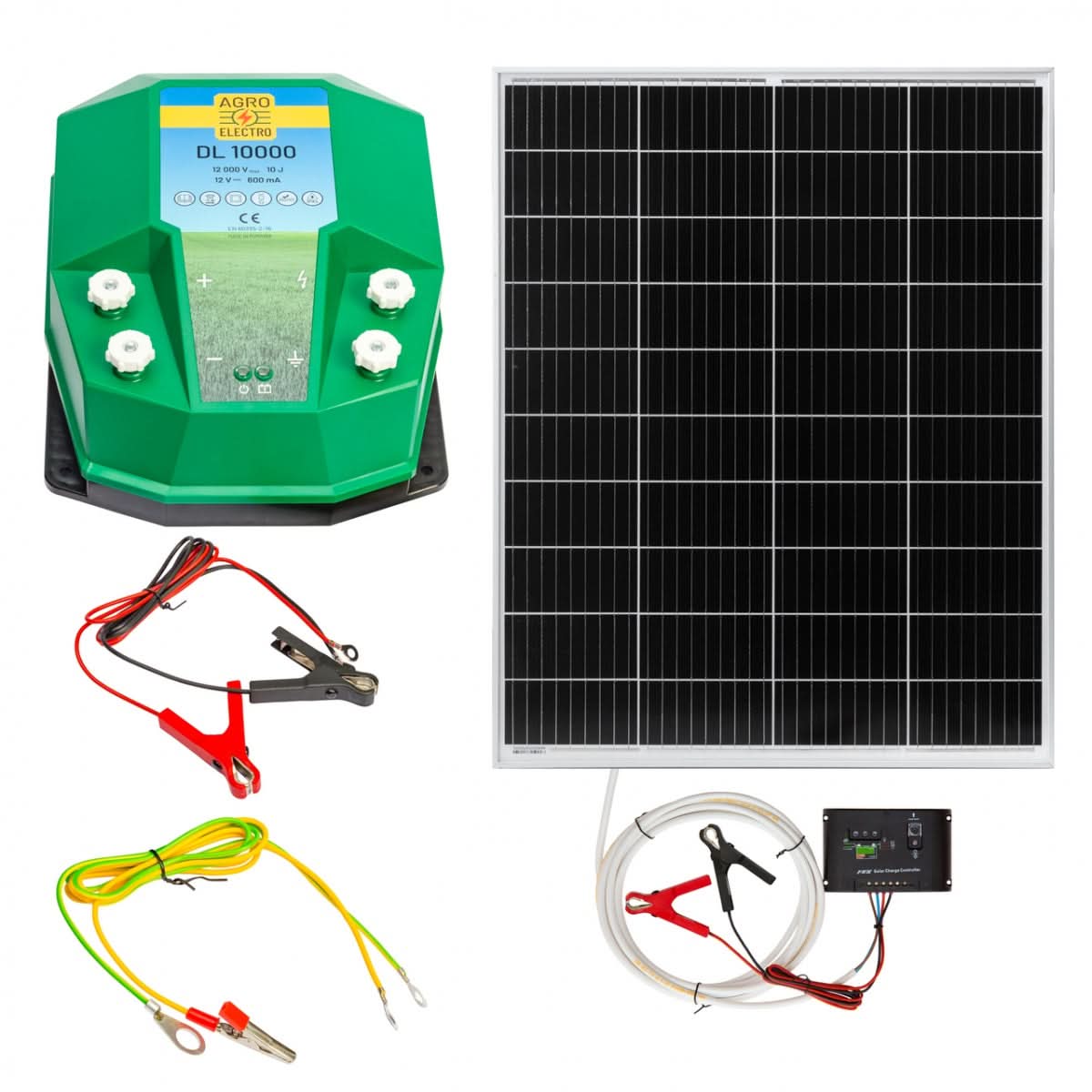 Aparat gard electric DL 10000, 10 Joule, cu sistem solar 100W