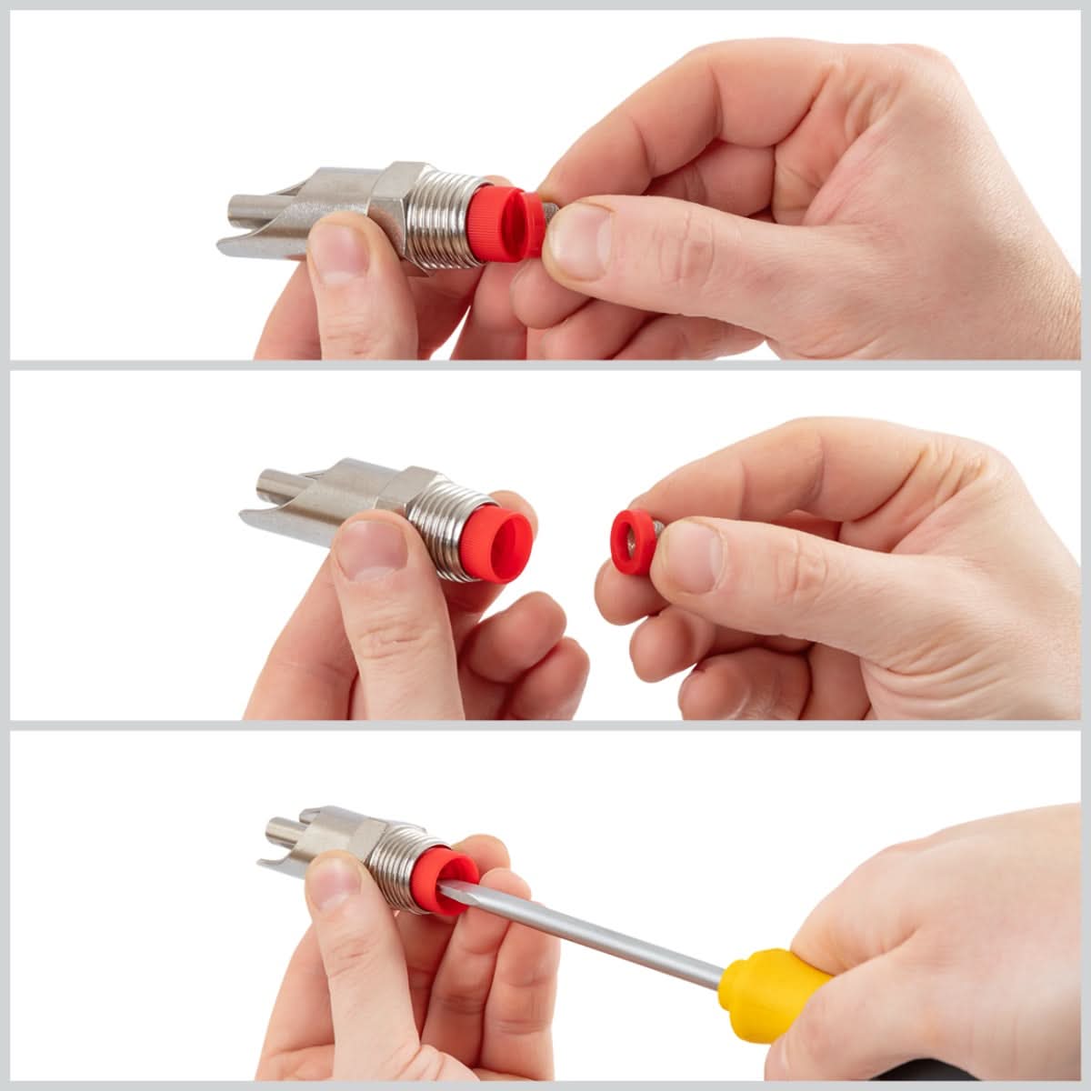 Suzeta cu filet 1/2" pentru purcei, cu tija de actionare din inox