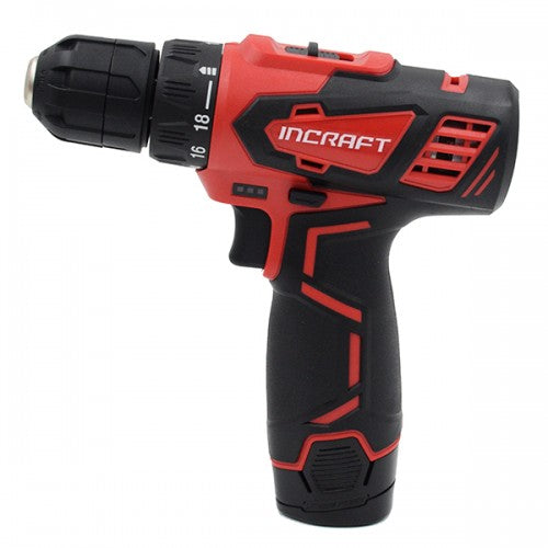 Masina insurubat cu acumulator 12V Incraft DK-12V 2 viteze 32Nm 2 acumulatori