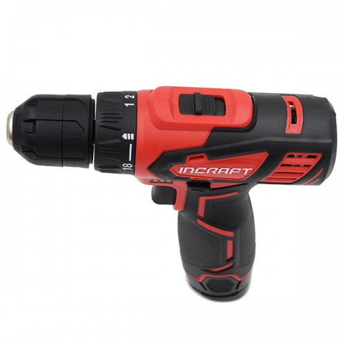 Masina insurubat cu acumulator 12V Incraft DK-12V 2 viteze 32Nm 2 acumulatori