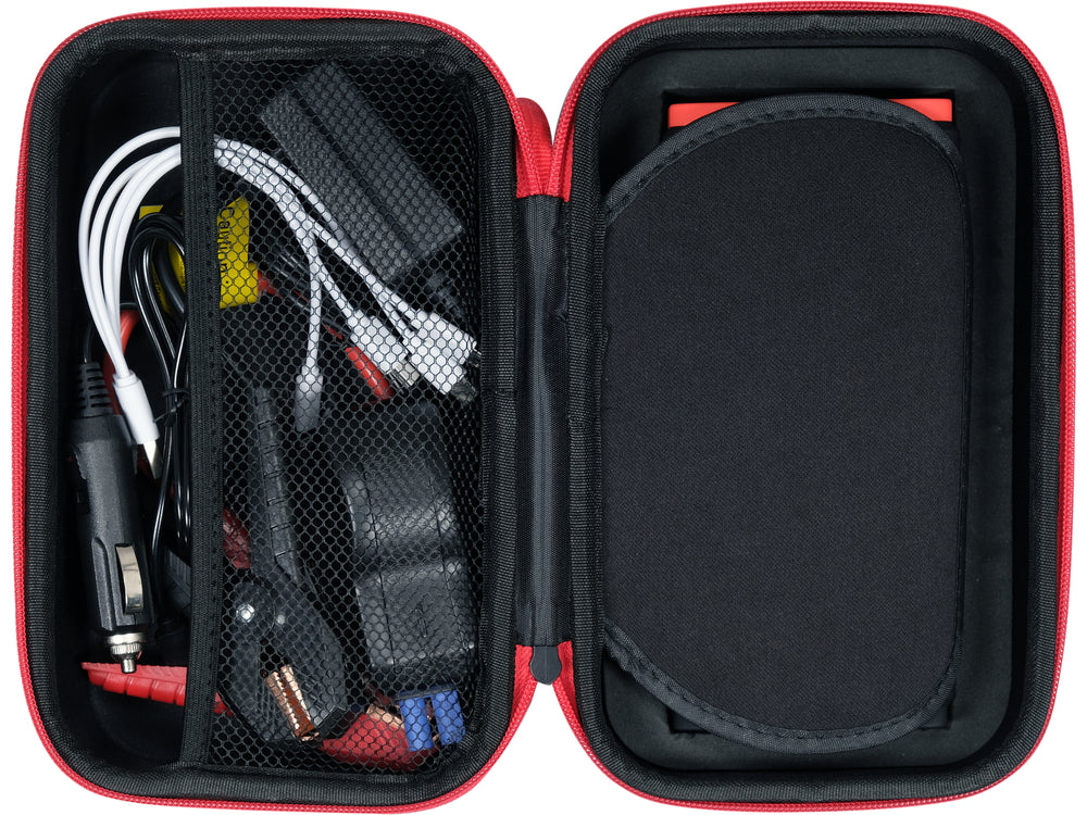 Acumulator extern portabil 16000mAh cu functie booster, incarcare wireless, lanterna SOS, pentru motoare benzina si diesel si dispozitive mobile