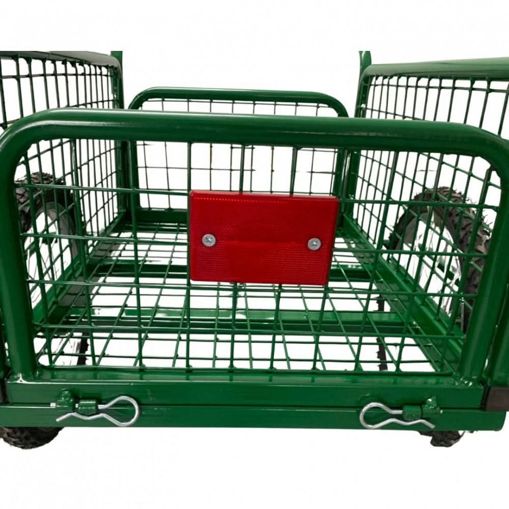 Carucior transport VivaTechnix VMD-1059, otel Ø21.3 mm, roti gonflabile, 100 kg, fabricat in Romania