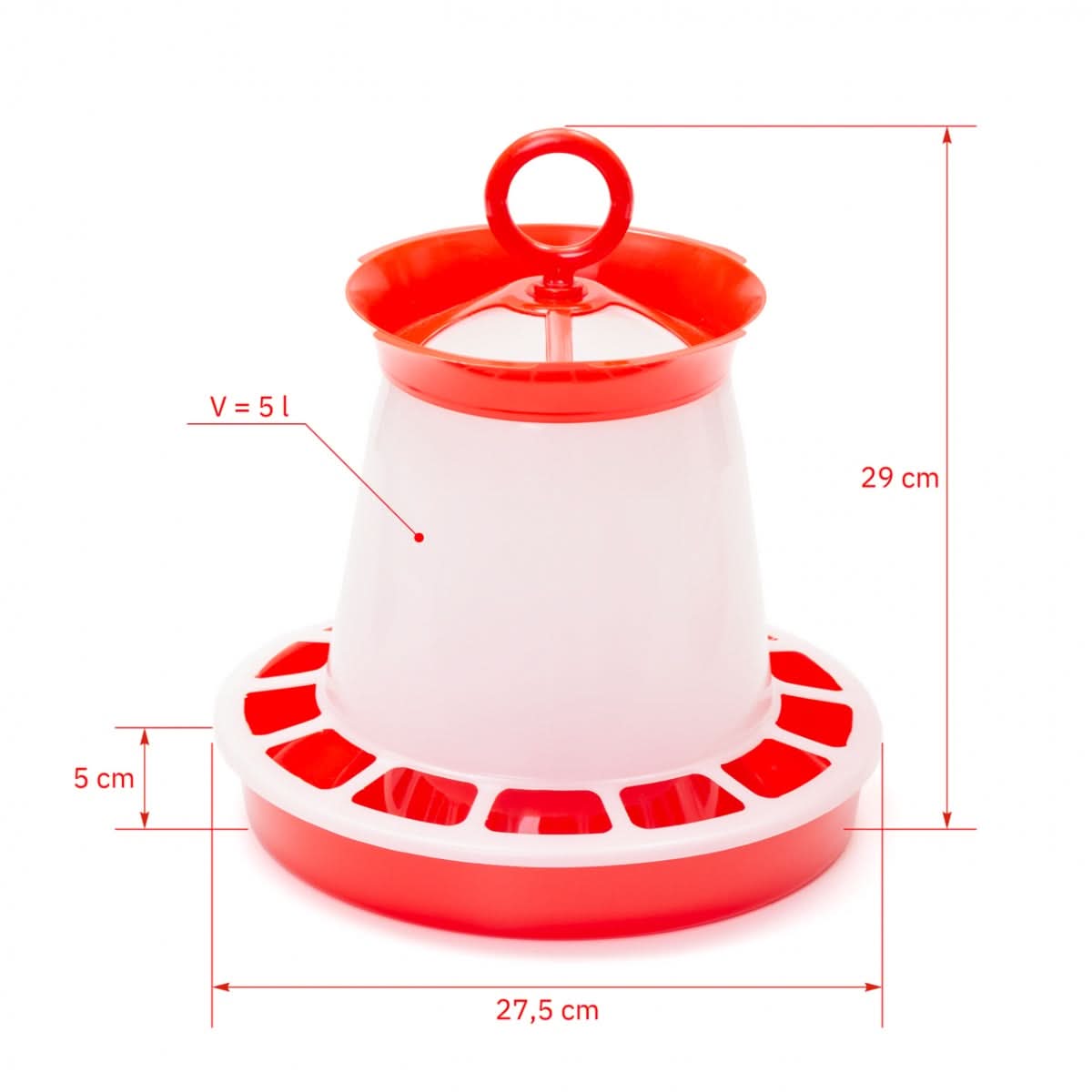 Hranitoare pentru pui si pasari de curte, 5 l