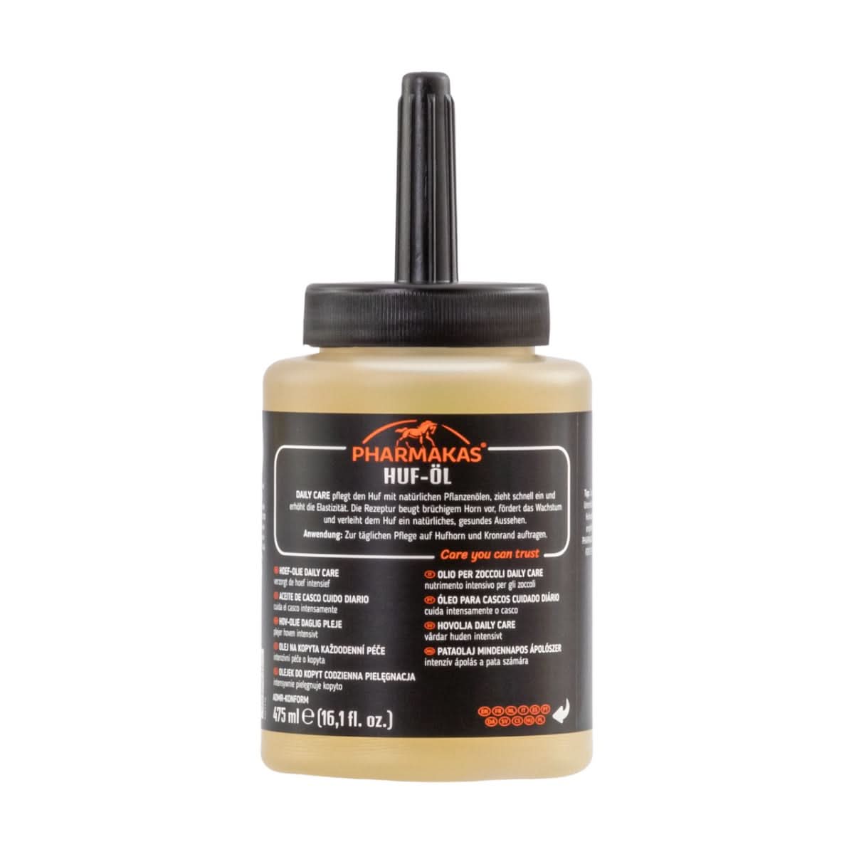 Ulei pentru copite, cu vitamina E si cu perie, Pharmakas, 475 ml