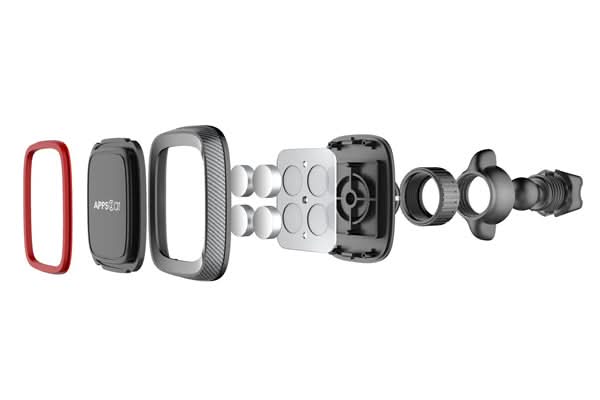 Suport Telefon Magnetic Auto cu Fixare în Grila de Ventilație și Rotație 360°