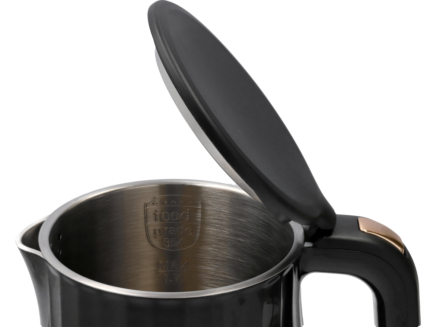 FIERBĂTOR ELECTRIC 1,7L, CONTROLUL TEMPERATURII, NEGRU