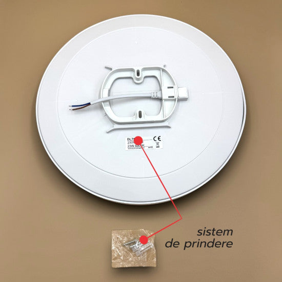 Plafoniera LED ECO IP40 Rotunda Alba 35W, 2450 lm, Ø370 mm