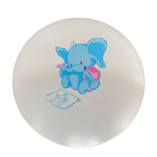 Plafoniera LED copii Elefant 24W, Ø380x110 mm, 6500K