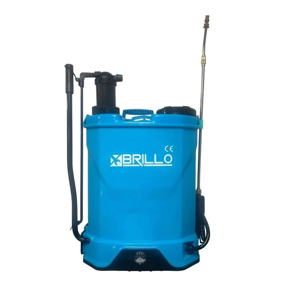 Pompa stropit Brillo 18L 2 in 1 manuala si electrica acumulator 12V lance inox 6 bari