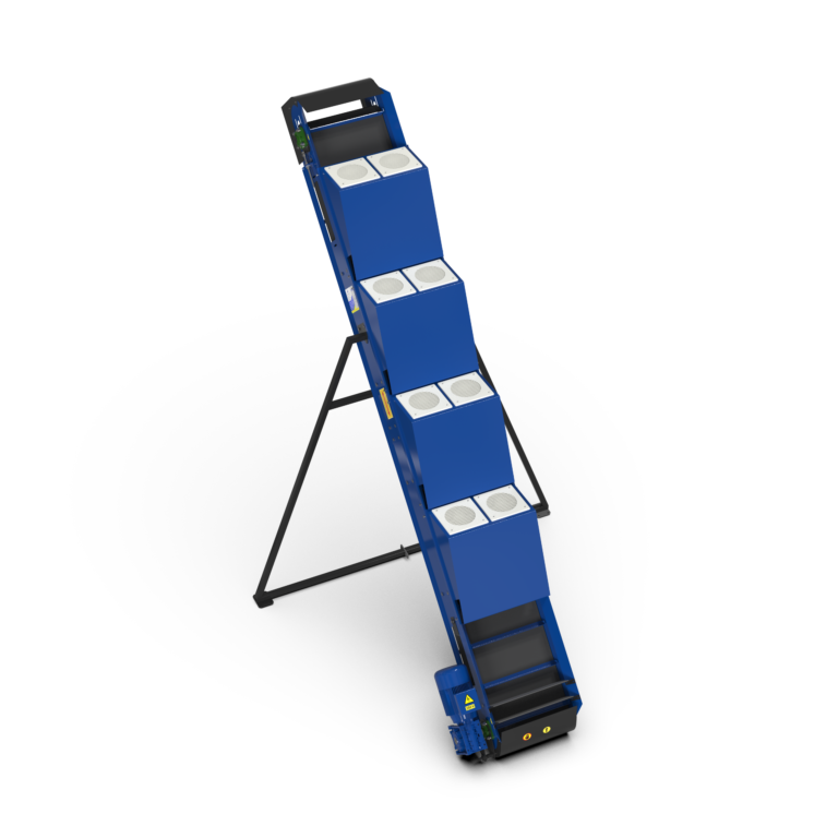 Banda transportare inclinata 4 m TL-1000, motor-reductor 0.37 kW, capacitate 1000 kg/h