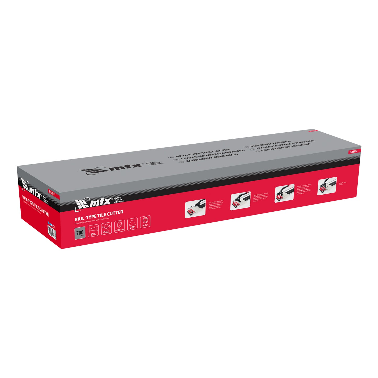 Masina taiat gresie faianta MTX, 700 mm, 16 mm