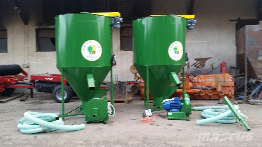 Micro FNC moara cereale 7.5 kW cu aspiratie + amestecator furaje 500 kg M-ROL